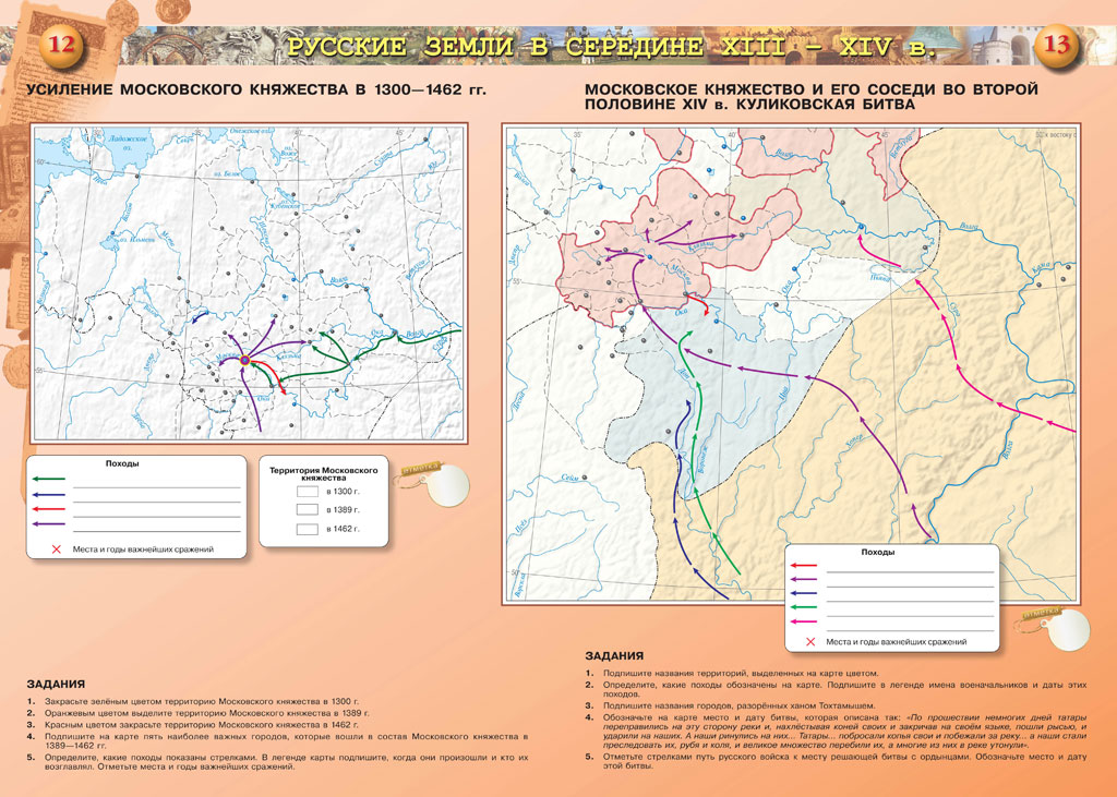 Контурная карта история 6 класс гдз просвещение