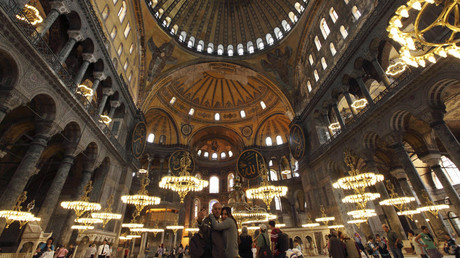 1st time in 81yrs: Muslim call to prayer heard from inside Istanbul’s Hagia Sophia