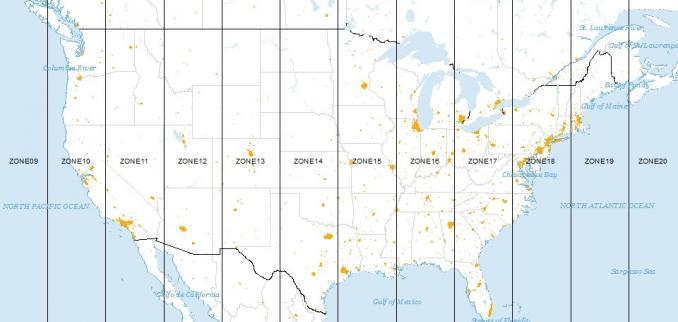 UTM Zones (False Northing, False Easting) Universal Transverse Mercator - UTM Zones (False Northing, False Easting)