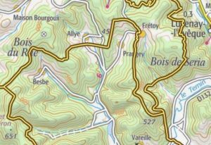 topographic maps france