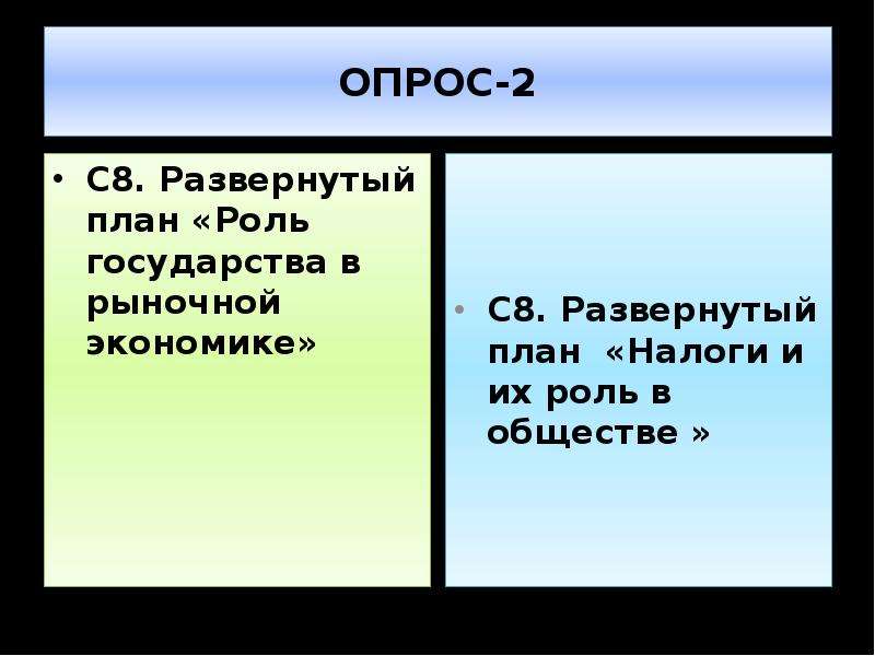 Развернутый план налоги