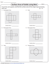 Surface Area using Nets 